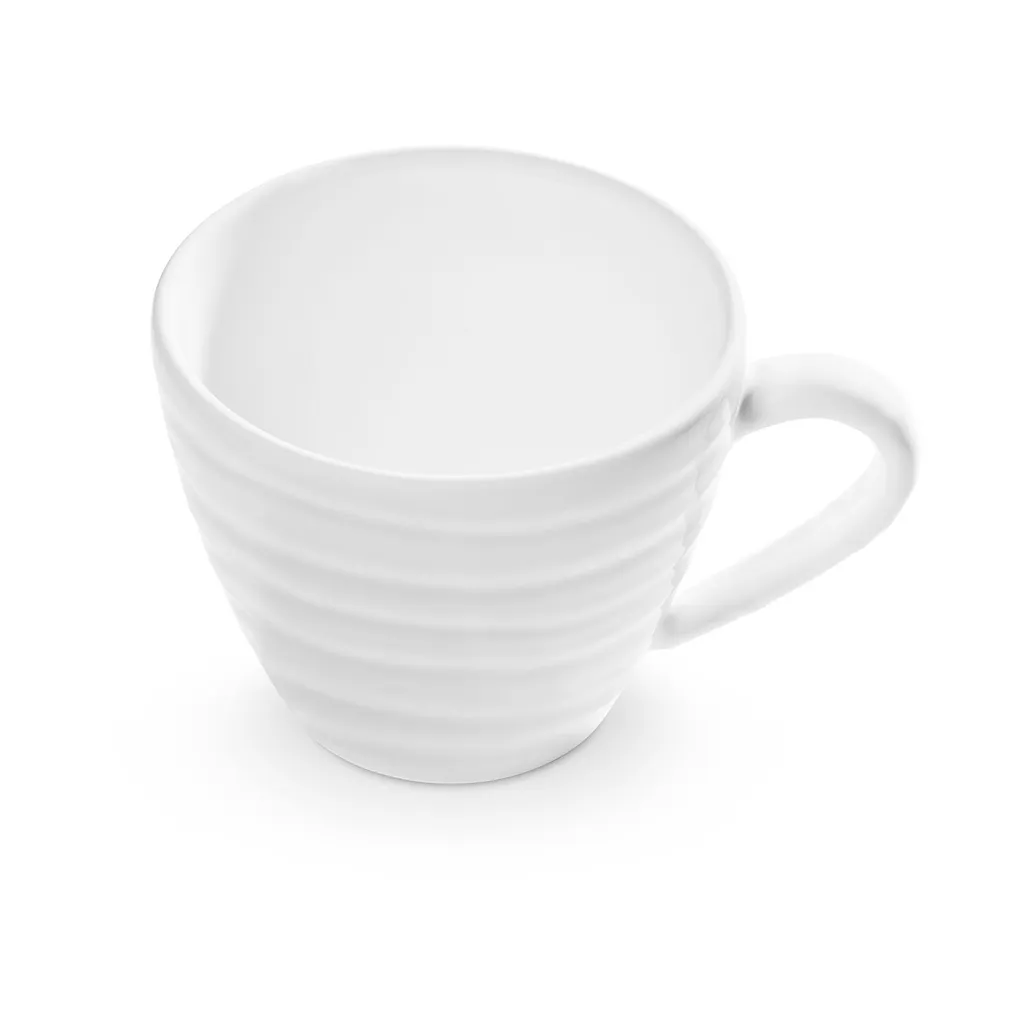 Gmundner Keramik Weißgeflammt  Kaffeetasse Gourmet (0 2L)